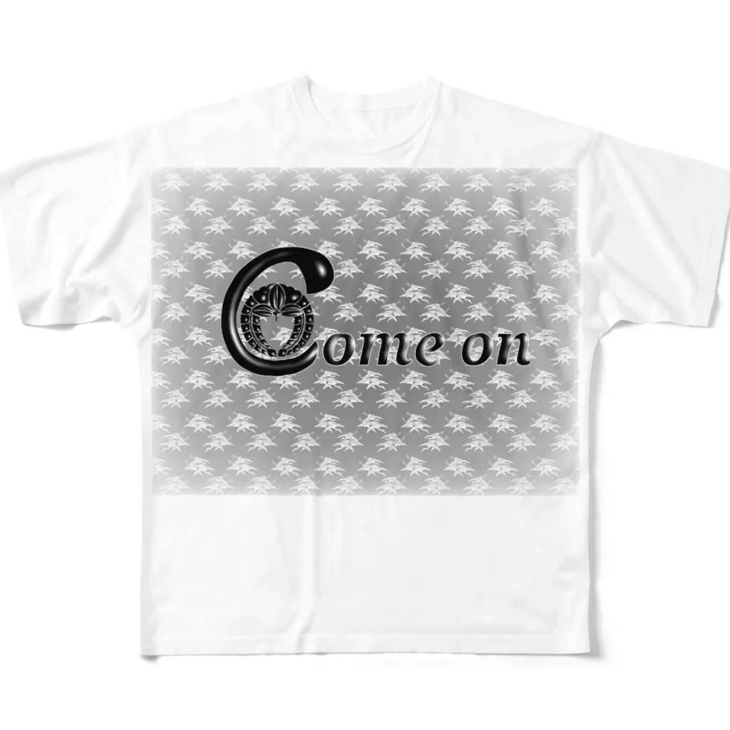 maccha47の家紋カモン フルグラフィックTシャツ