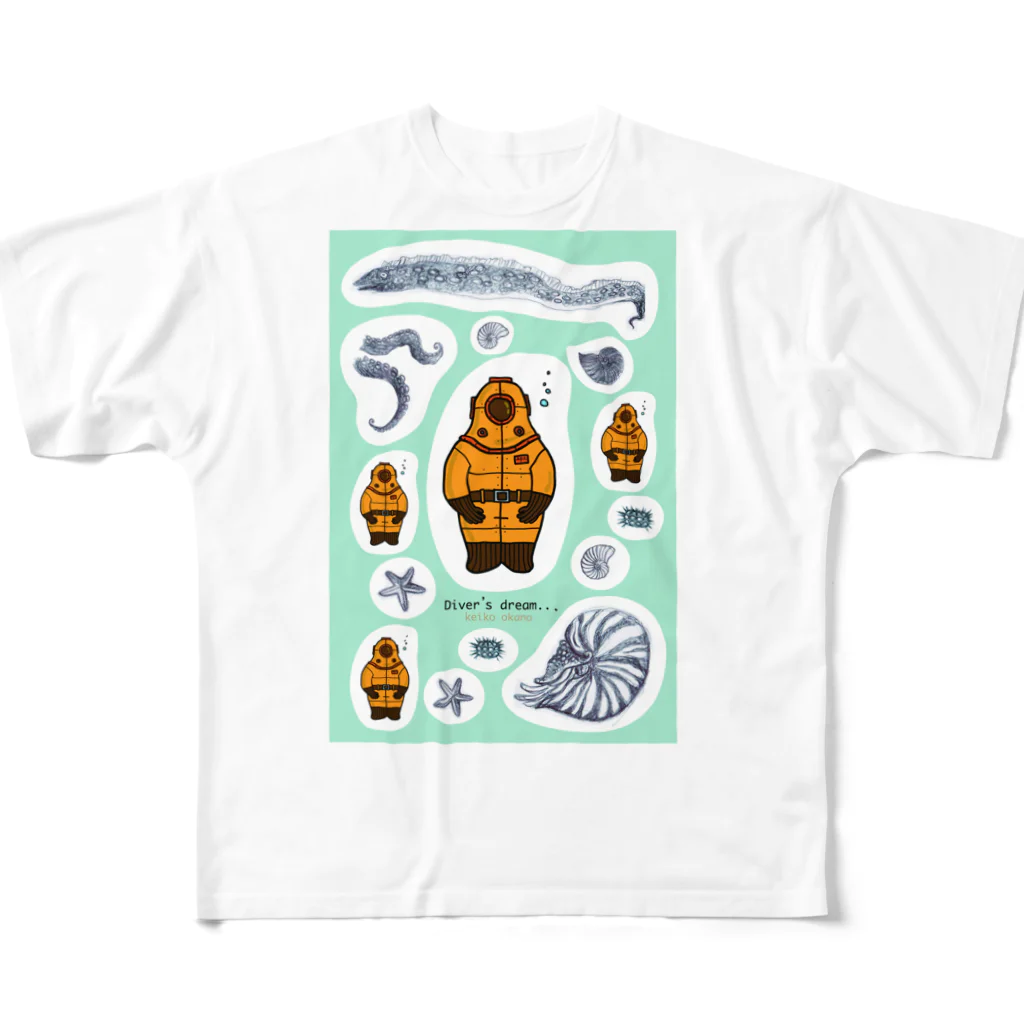 okanoxnekoのDIVER'S DREAM フルグラフィックTシャツ