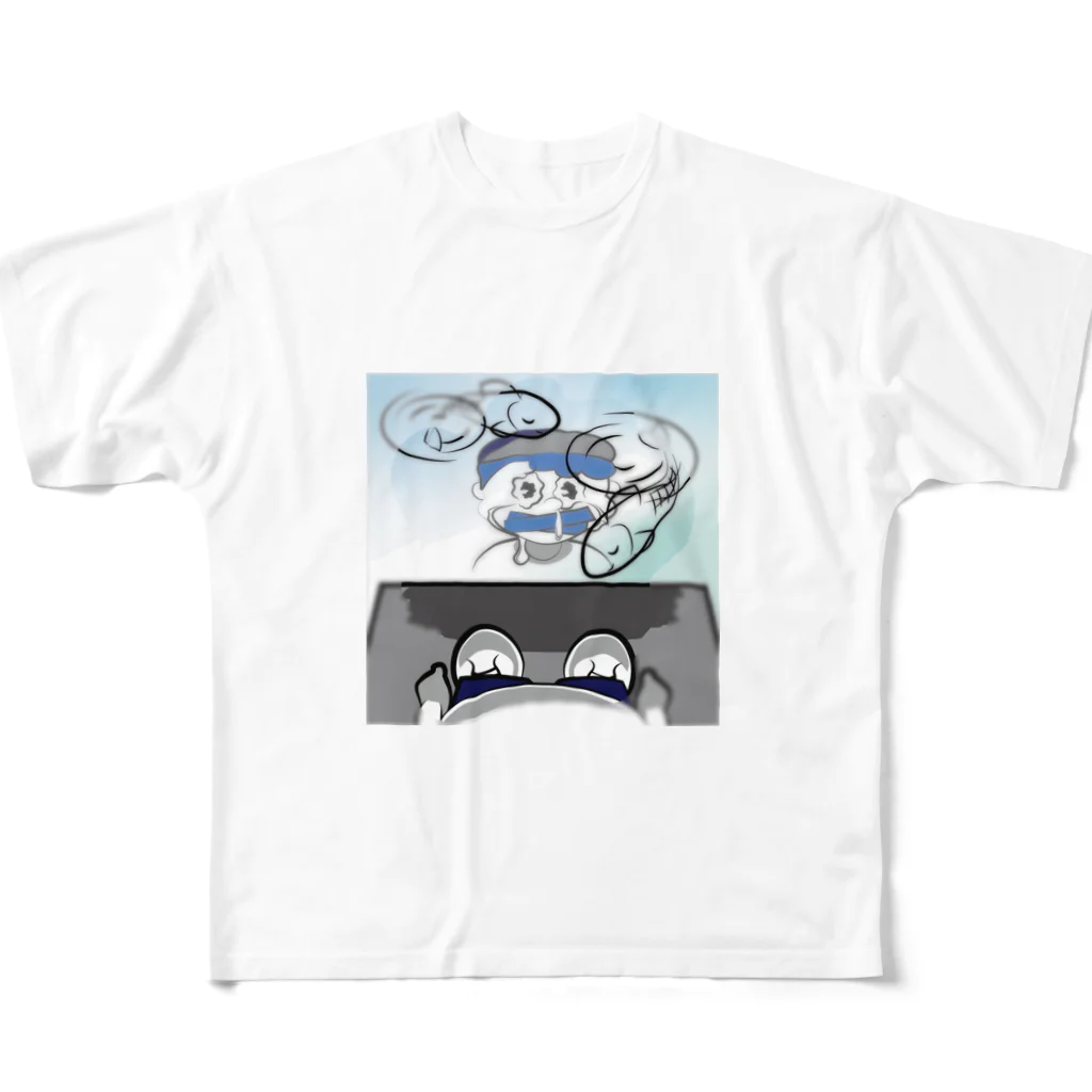 MobShopのSea of ​​tears フルグラフィックTシャツ