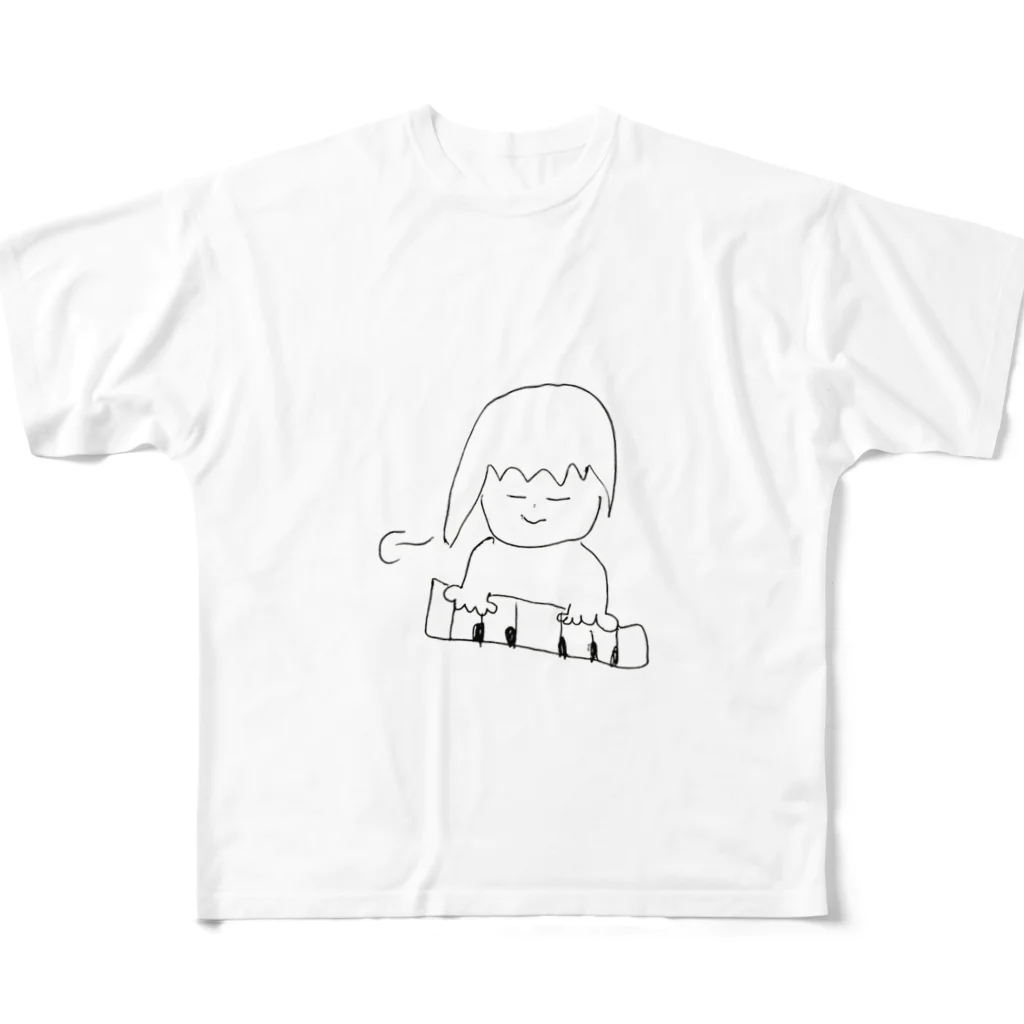 枝村 究のMitsuki グッズ(マンソン画伯) フルグラフィックTシャツ