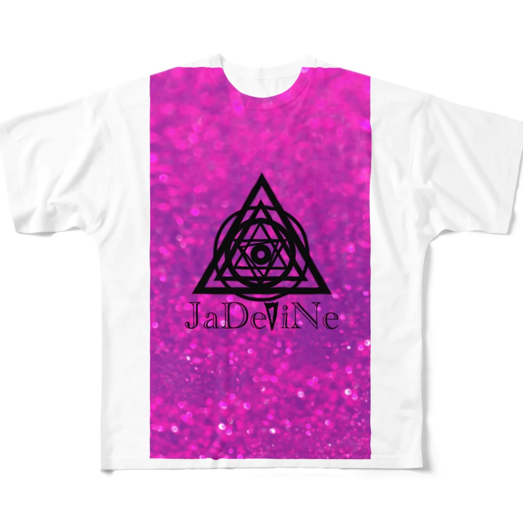 JaDeViNeのJaDeViNe PINKcosmic All-Over Print T-Shirt