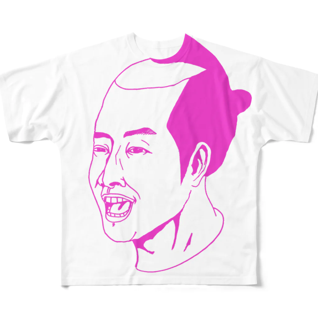 KAIのKAISAMURAI01PINK All-Over Print T-Shirt