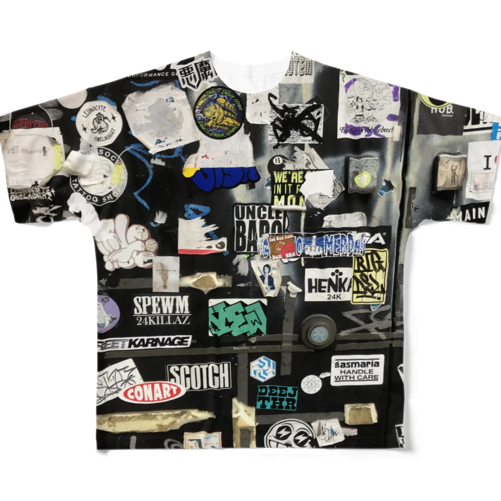 TOKYO STREET STICKERSのグラフィティー#16 All-Over Print T-Shirt