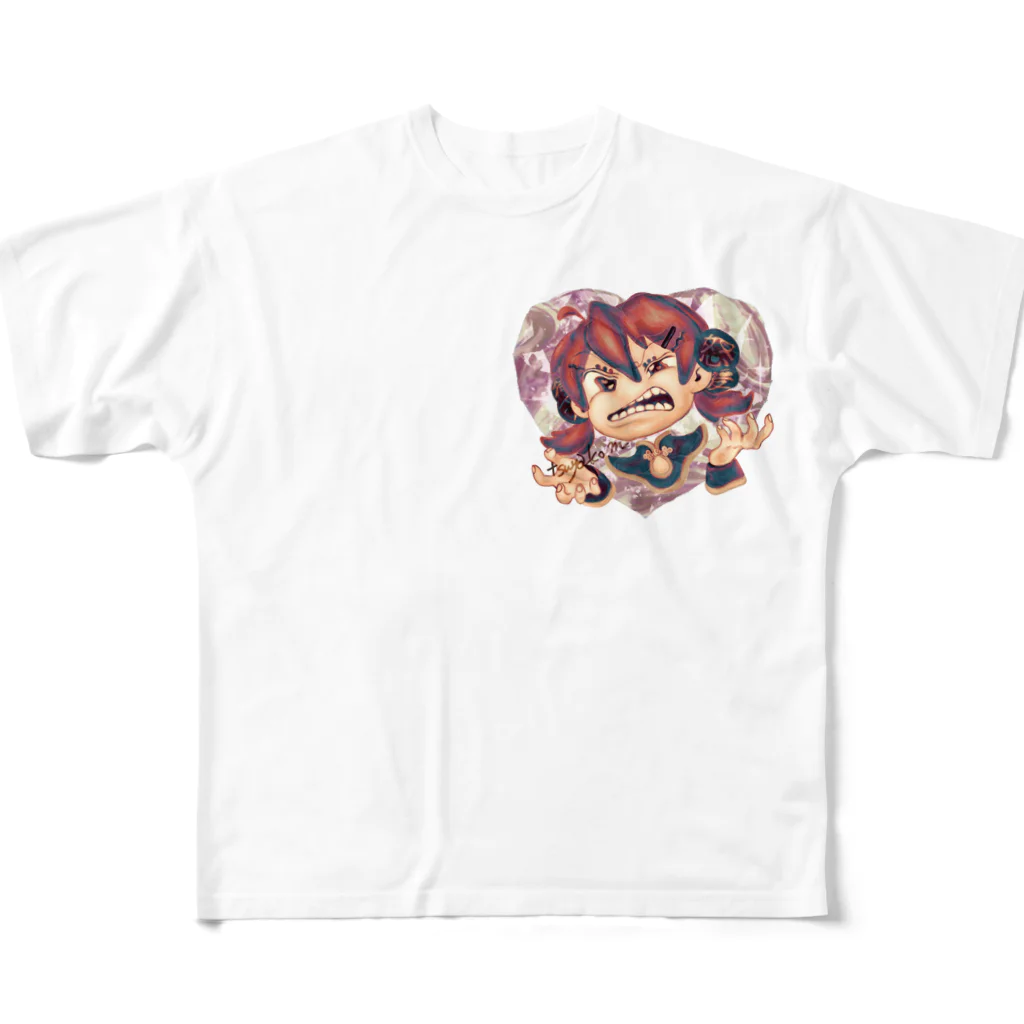 パライゾマートの怒　喜怒哀楽 All-Over Print T-Shirt