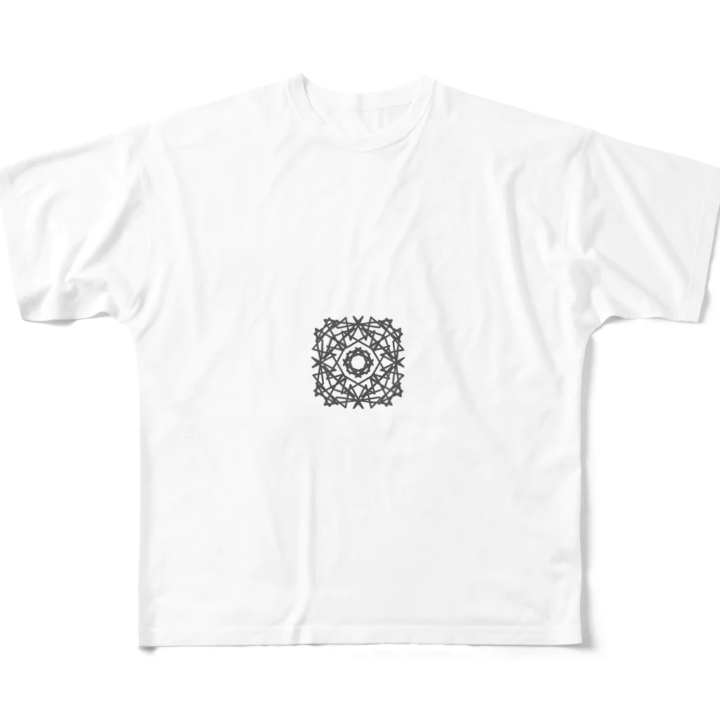Design Gems Shop｜シンプル＆幾何学模様の針金 フルグラフィックTシャツ