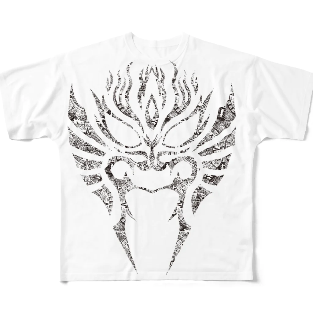 X〜O Labの聖氣応援Tシャツ All-Over Print T-Shirt