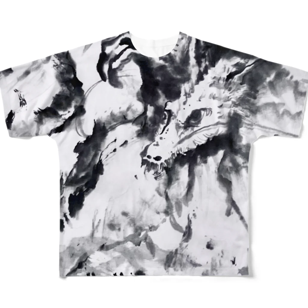 BARBARIAN.TKの龍の山越え All-Over Print T-Shirt