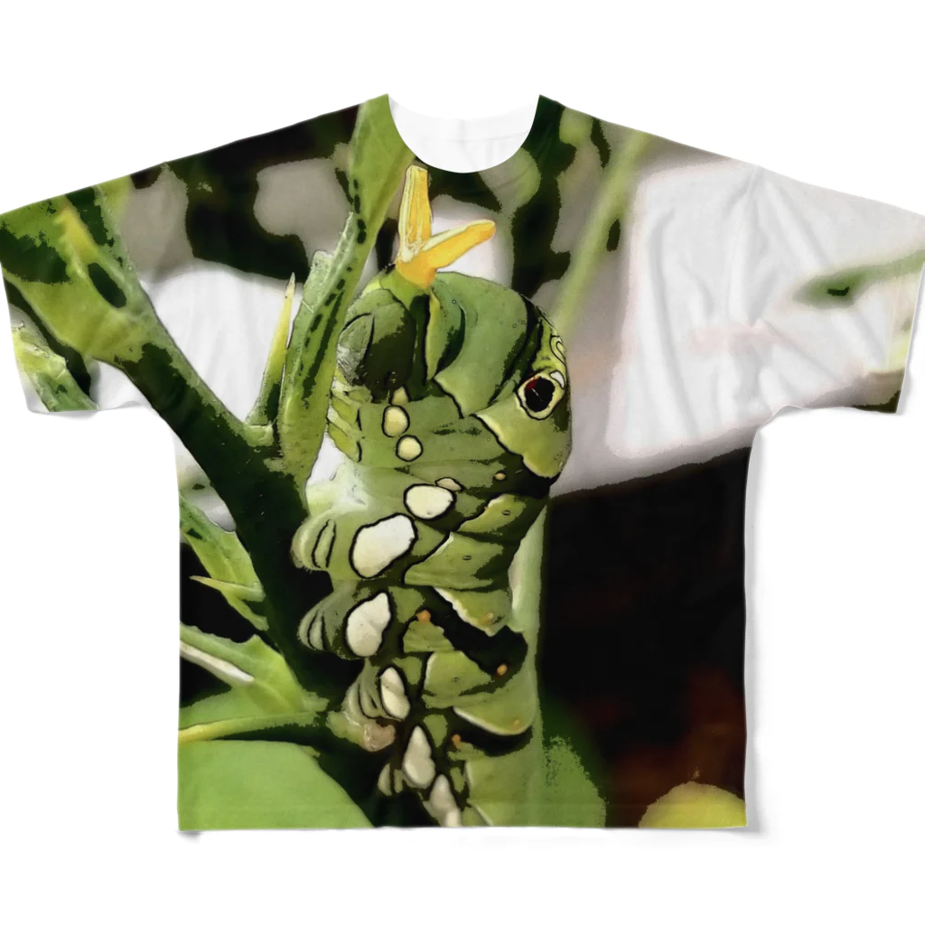 Janaの臭角にょきにょきあげはちょう(の幼虫) All-Over Print T-Shirt