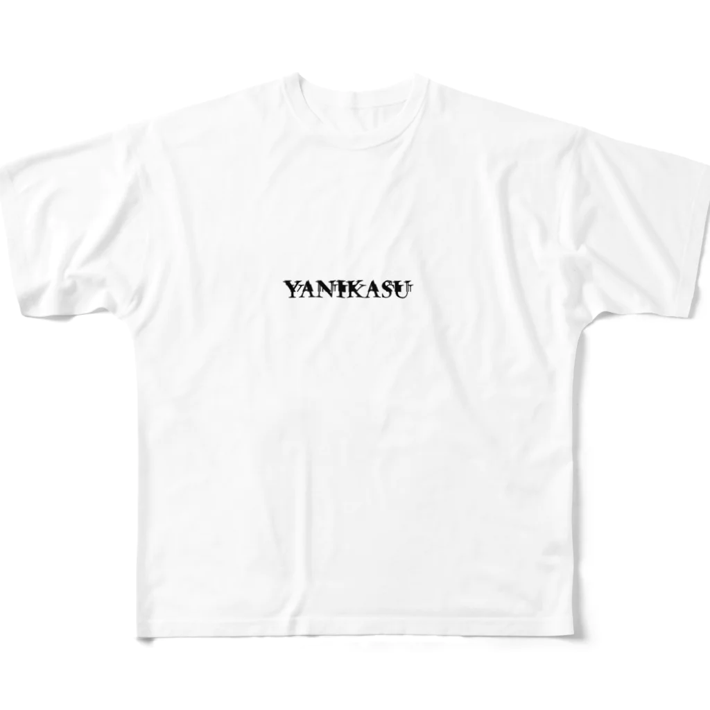 UWUMAのYANIKASU GIRL フルグラフィックTシャツ