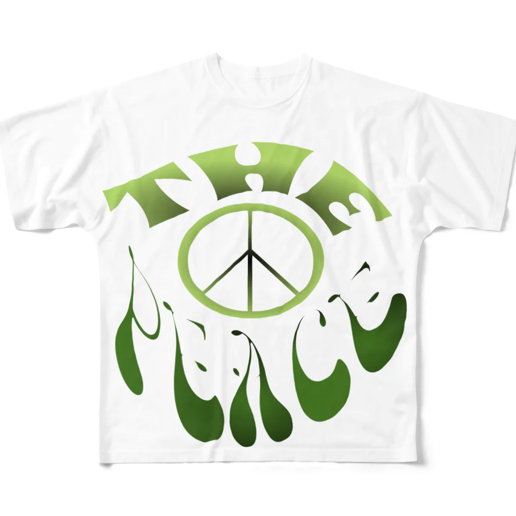 Pat's WorksのTHE PEACE! フルグラフィックTシャツ