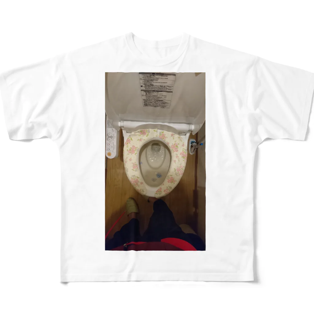 バクネギのおじいちゃんちのトイレ All-Over Print T-Shirt