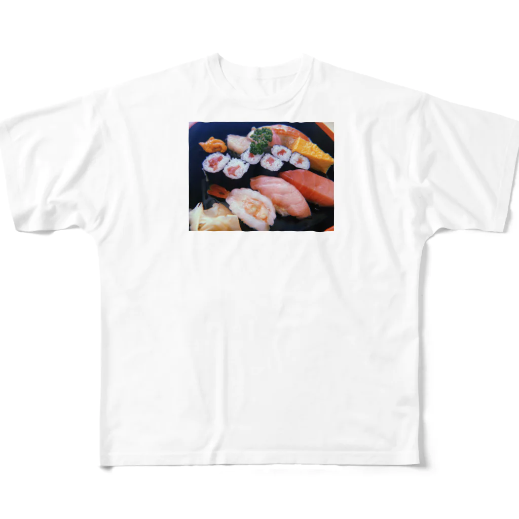 konoha.tの寿司好きのための寿司 フルグラフィックTシャツ