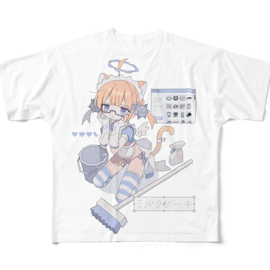 ももぐみの🧽 フルグラフィックTシャツ