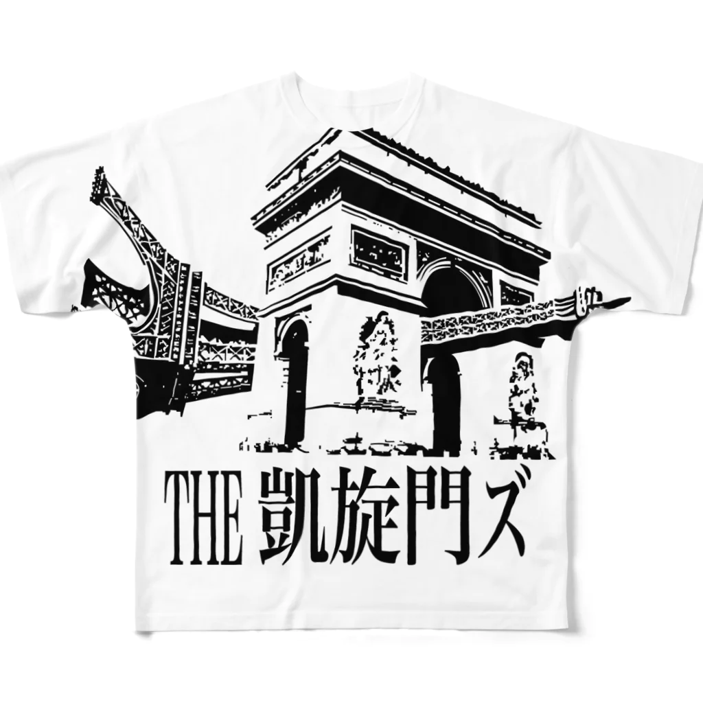 THE 凱旋門ズ OFFICIAL STOREのTHE 凱旋門ズ Official Goods フルグラフィックTシャツ