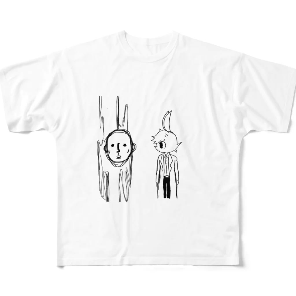 こんにちはさん🐏のウェルテル効果 フルグラフィックTシャツ