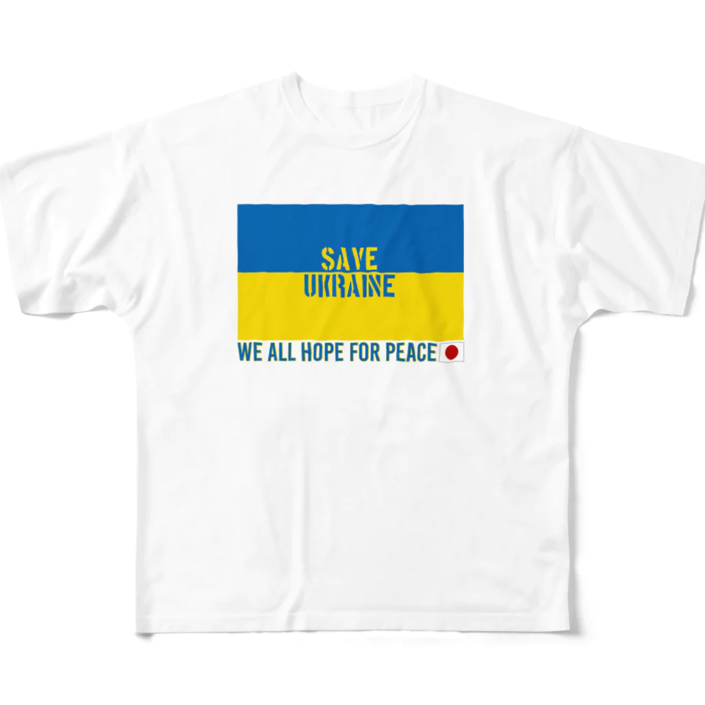 JOKERS FACTORYのSAVE UKRAINE フルグラフィックTシャツ