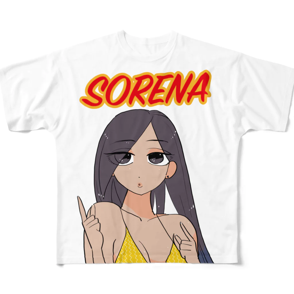 ぱんぴ学園購買部のモナちゃん（SORENA） All-Over Print T-Shirt