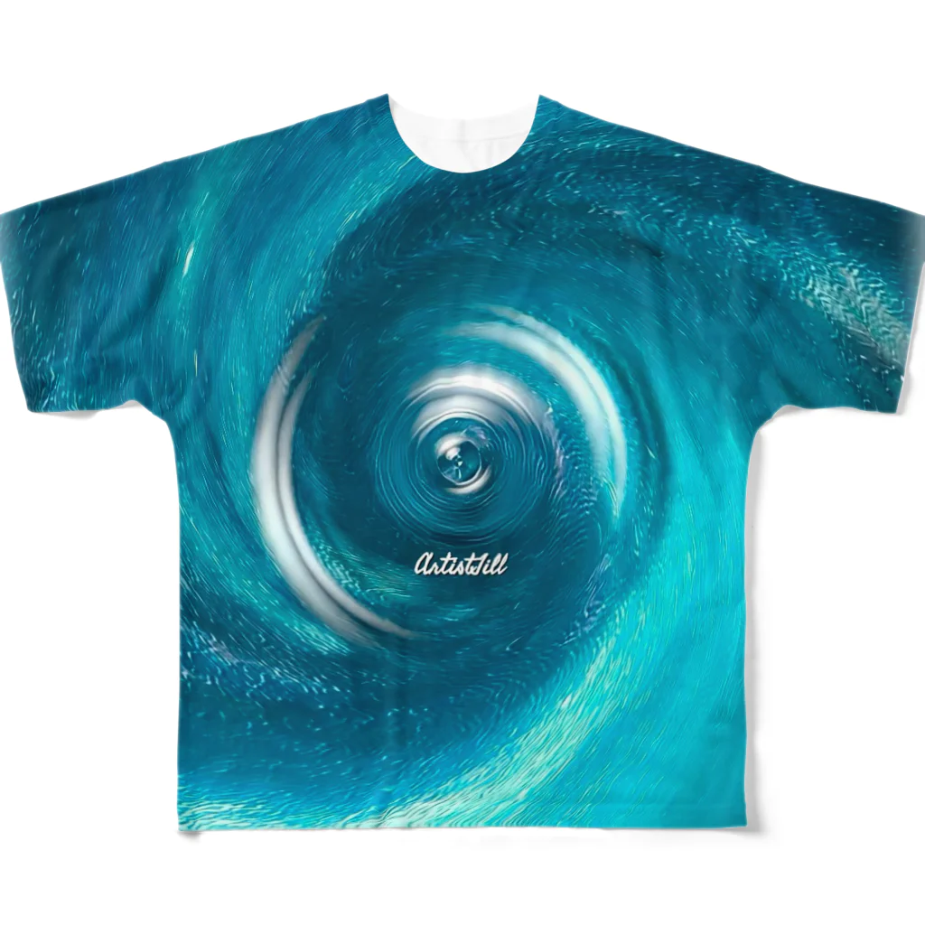 【ホラー専門店】ジルショップの宇宙キャンディー/エメラルドグリーン All-Over Print T-Shirt