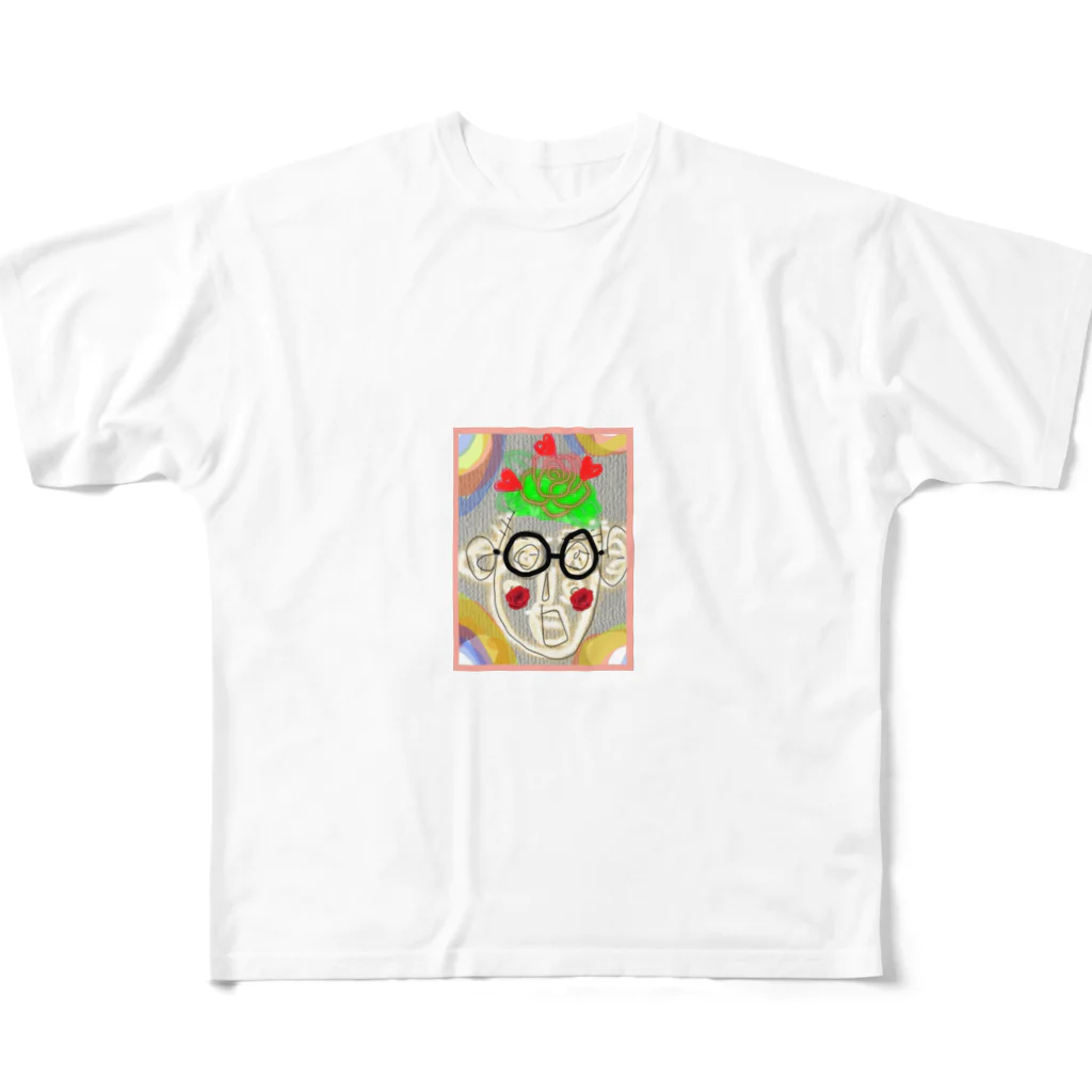 お祭りごtoお金ごto幸せごtoのグリーん鬼 All-Over Print T-Shirt