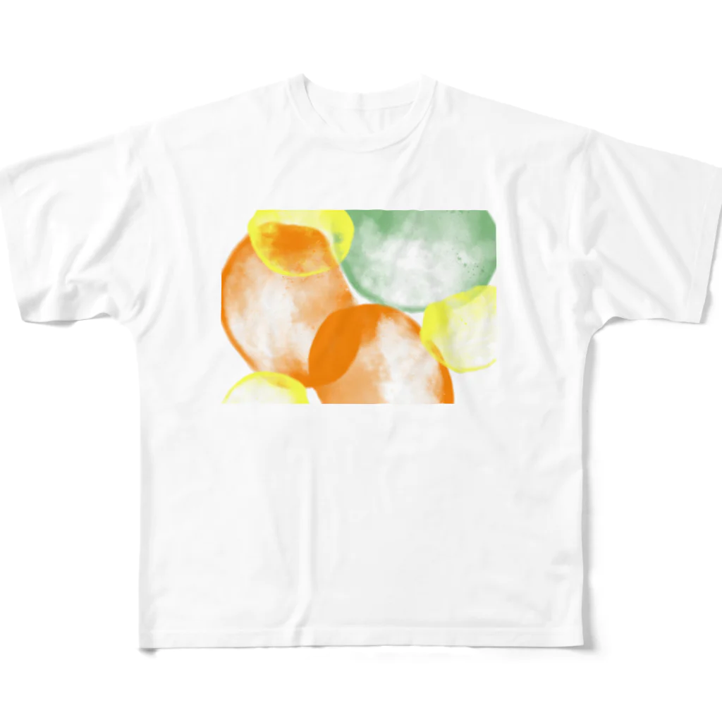 color on colorのcolor on color / オレンジの陽だまり フルグラフィックTシャツ