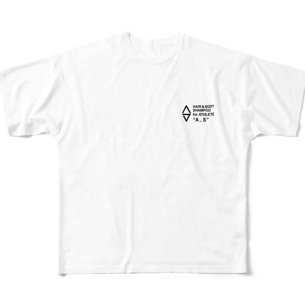 A_SSHAMPOOの"A_S" フルグラフィックTシャツ