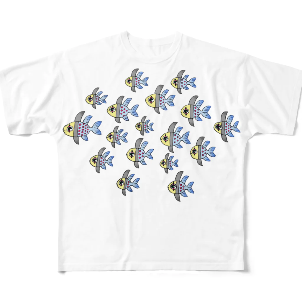 栗坊屋のマンジュウイシモチ All-Over Print T-Shirt