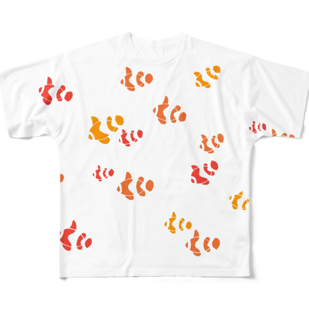 栗坊屋のカクレクマノミ All-Over Print T-Shirt