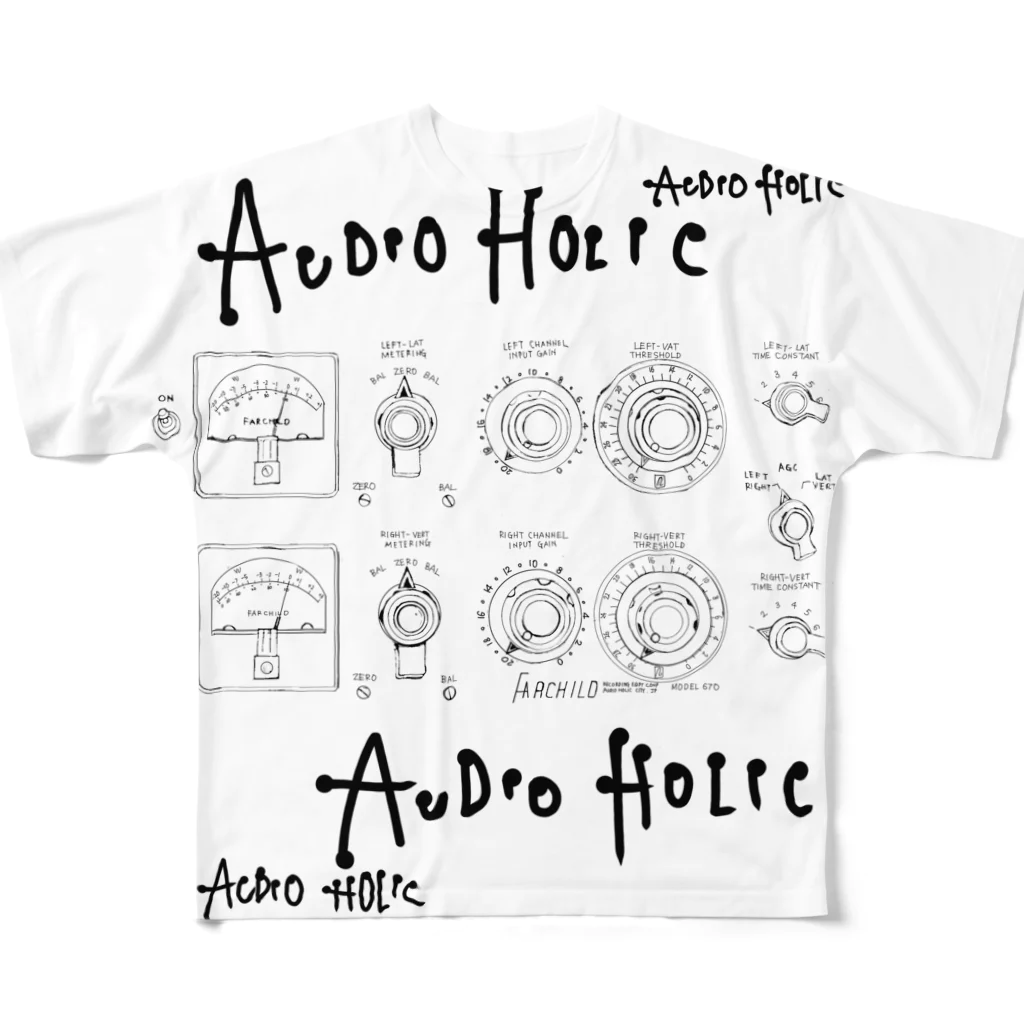 AUDIO HOLICのFAR CHILD deep All-Over Print T-Shirt