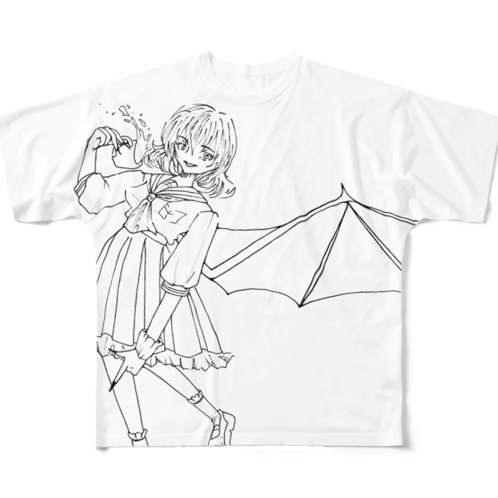 張鈴のレミリア・スカーレット(セーラー) フルグラフィックTシャツ