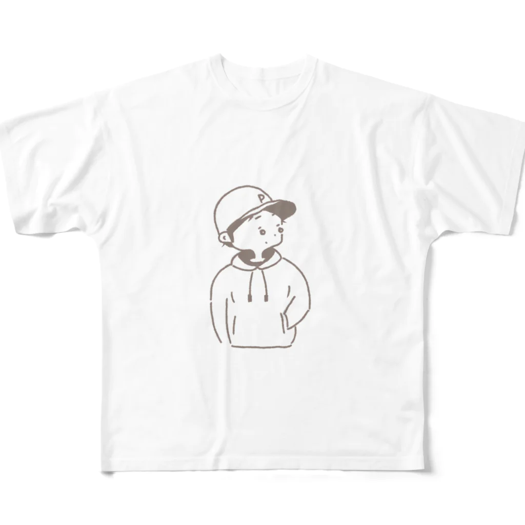 poni's shopのPONIくん フルグラフィックTシャツ