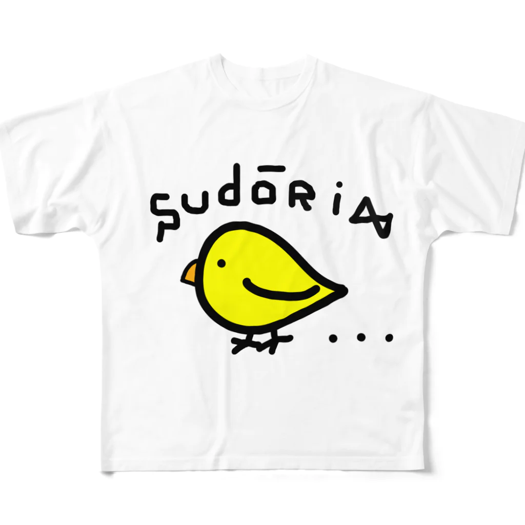 inko andの素通りする鳥 フルグラフィックTシャツ