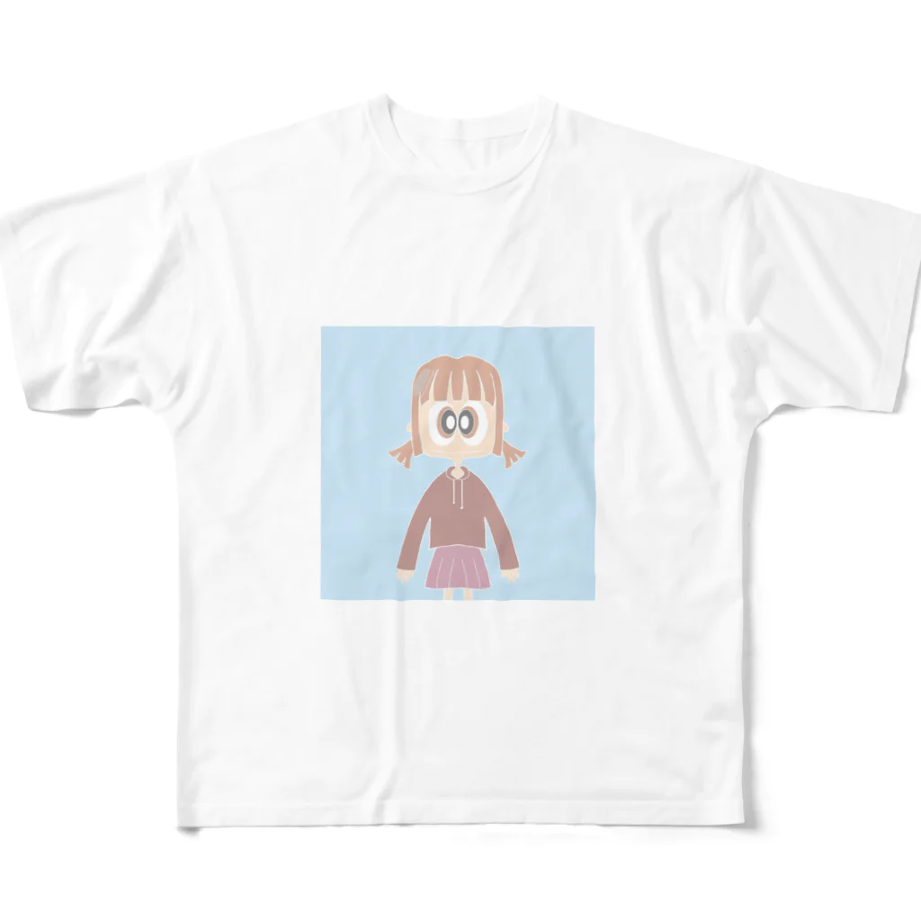 しなひな⇞のくすみちゃん フルグラフィックTシャツ