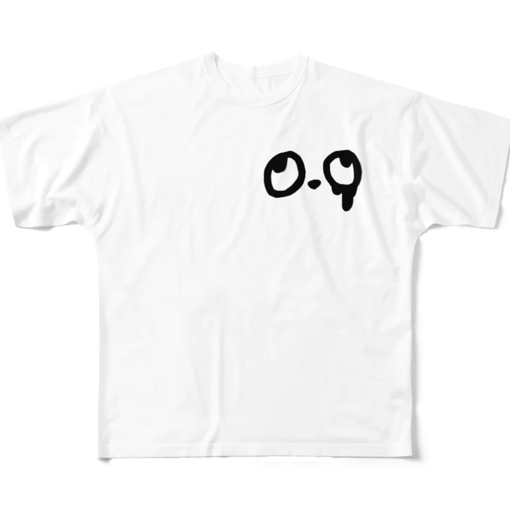 dorima-のパンダ フルグラフィックTシャツ