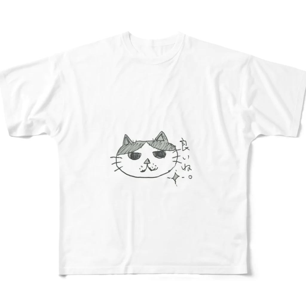 ８waresanの８warensanハチワレサン フルグラフィックTシャツ