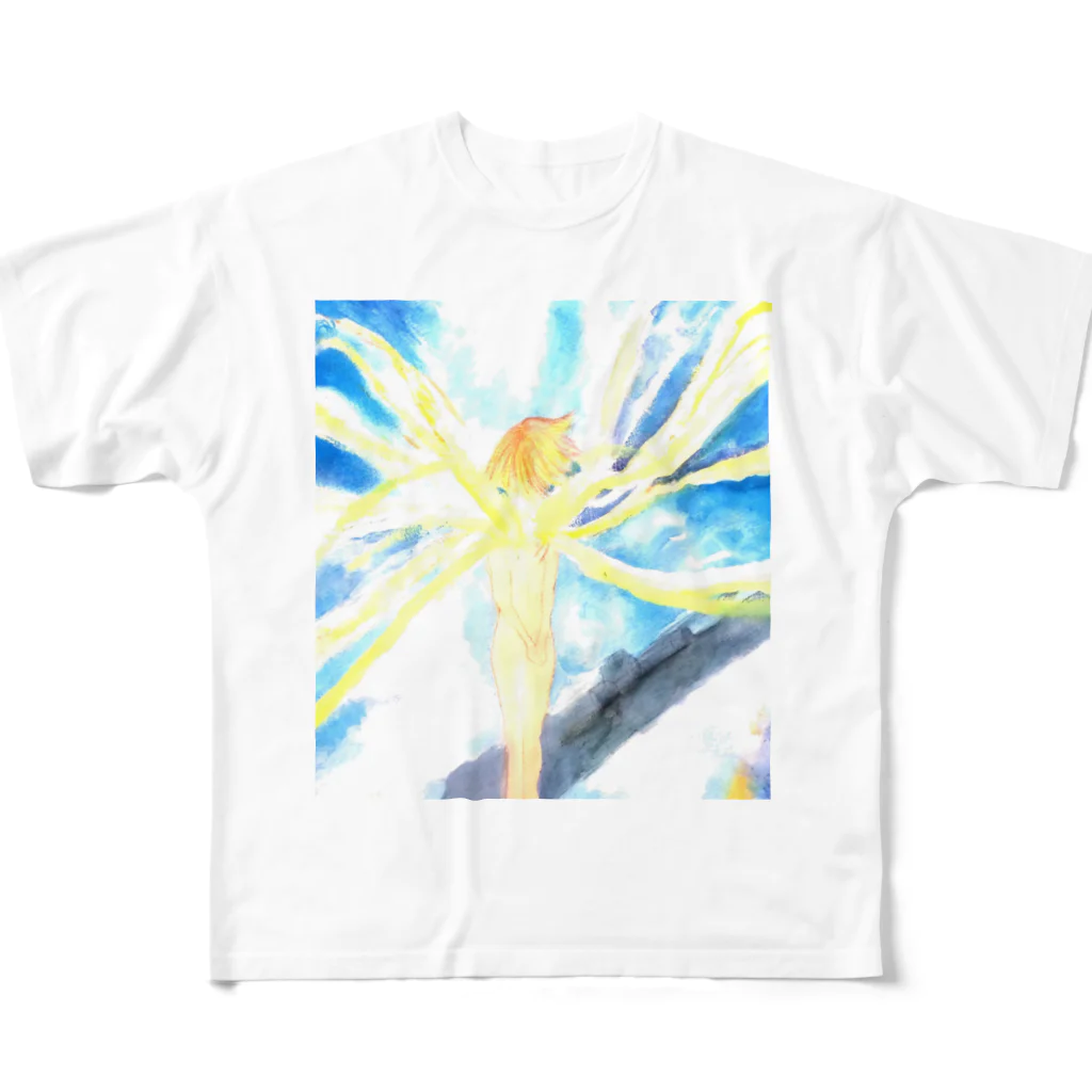 白昼社制作部の戦場の風使い（ロゴ無し ver.2） All-Over Print T-Shirt