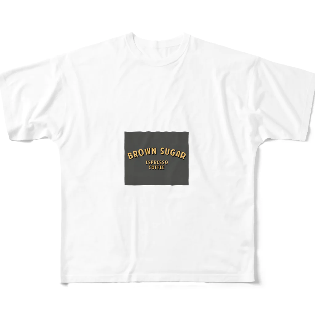 BROWN SUGAR ESPRESSO COFFEEのaddman's logo フルグラフィックTシャツ