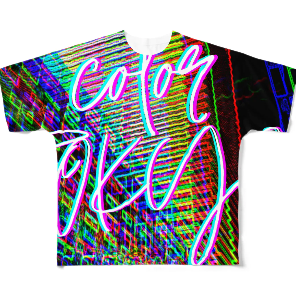 バイポーラーショップのカラートーキョー All-Over Print T-Shirt