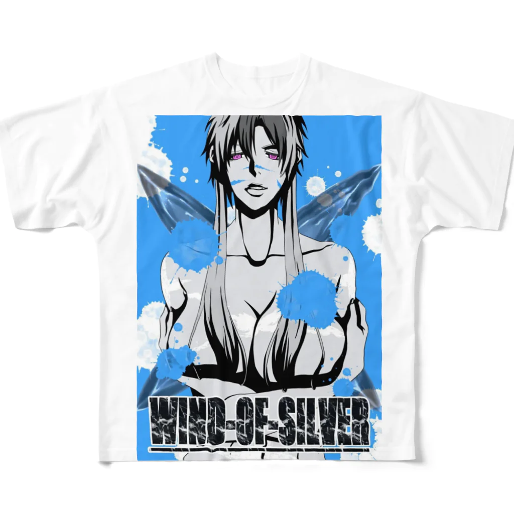 WIND-OF-SILVERの変化の術(女体化) フルグラフィックTシャツ