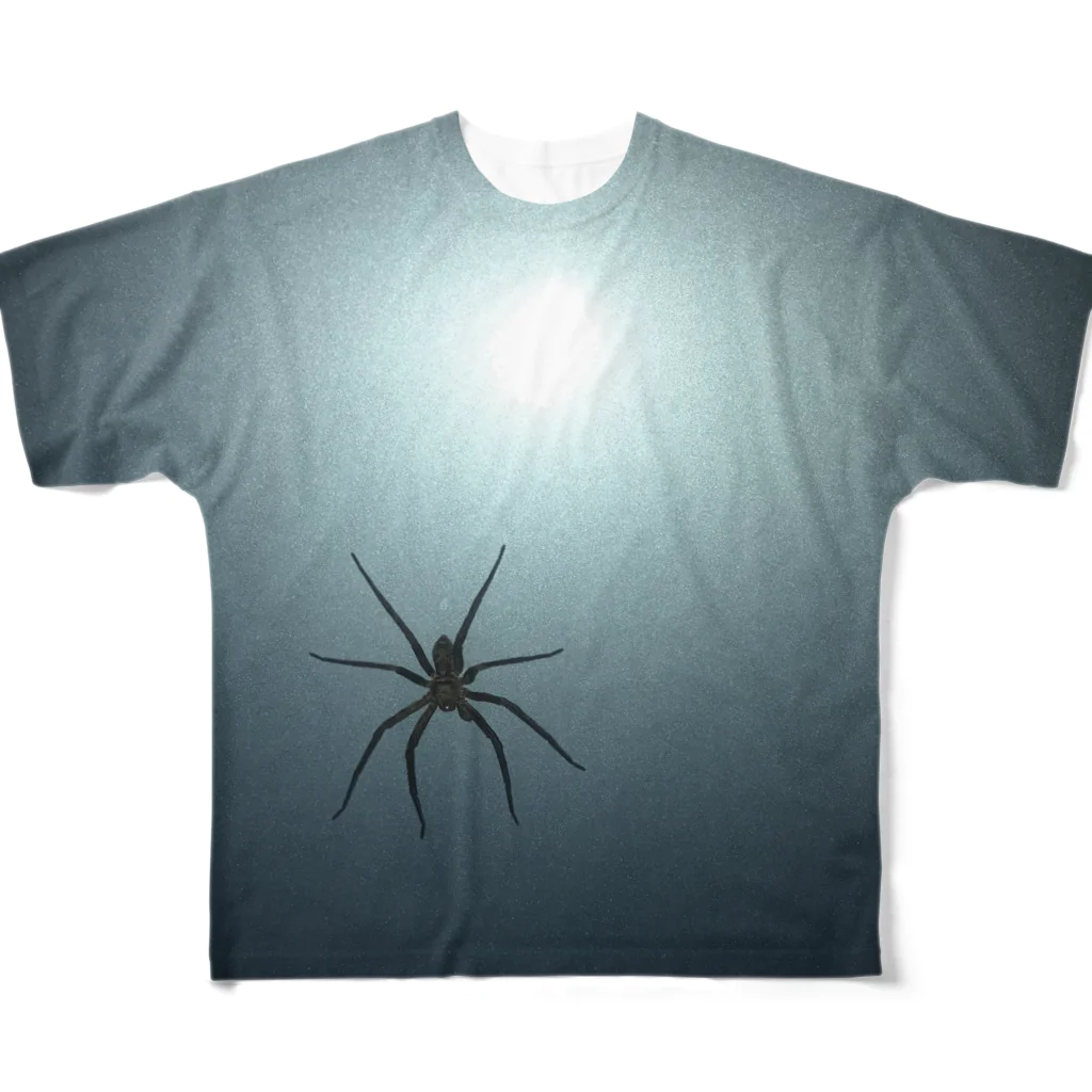 カヌレのお店の蜘蛛　1 フルグラフィックTシャツ