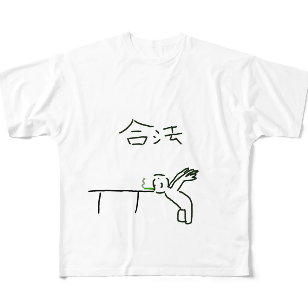 さにーの合法 フルグラフィックTシャツ