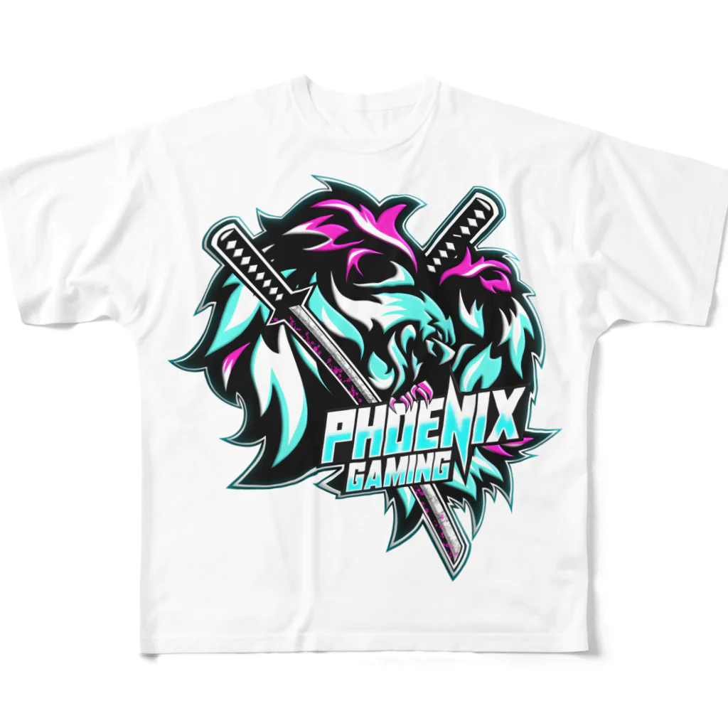 ふぇにっくすやすおのPhoenixGaming フルグラフィックTシャツ