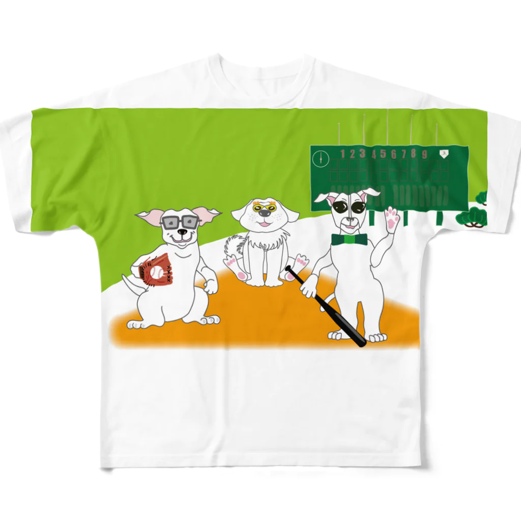 ジルトチッチのデザインボックスの犬とベースボールのガンバgoods All-Over Print T-Shirt