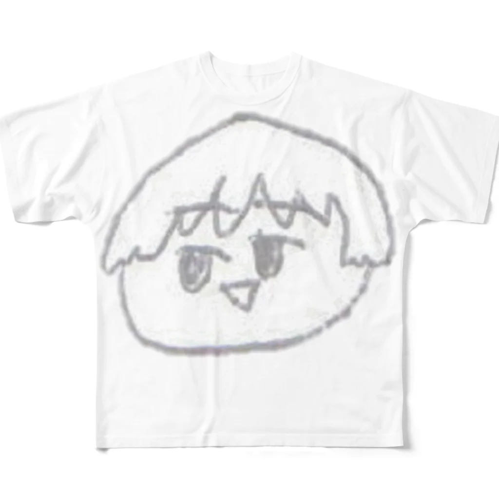 やろいちさんのお店の4コマ「美容院」タイトルキャラクター All-Over Print T-Shirt