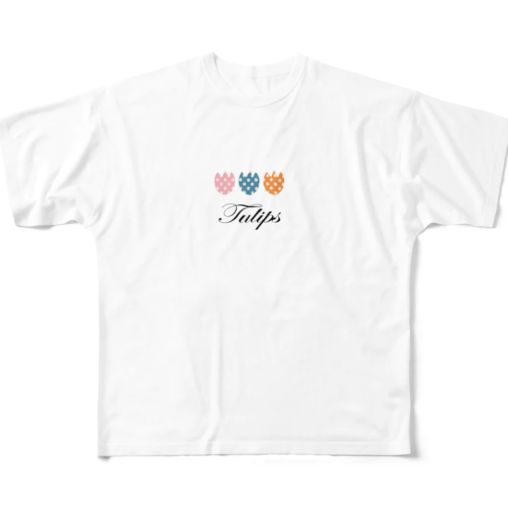 savannahのTulips フルグラフィックTシャツ