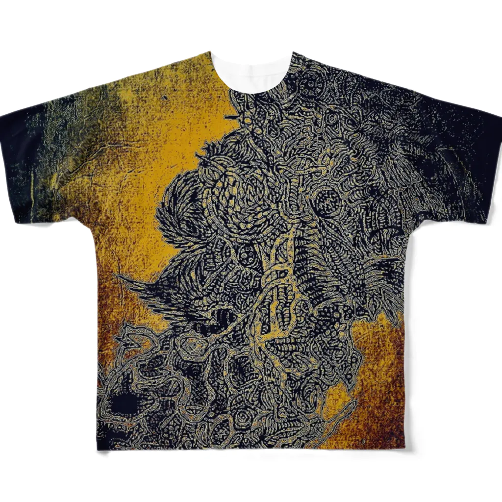KASHIZUCOM の鈍噸雲 All-Over Print T-Shirt
