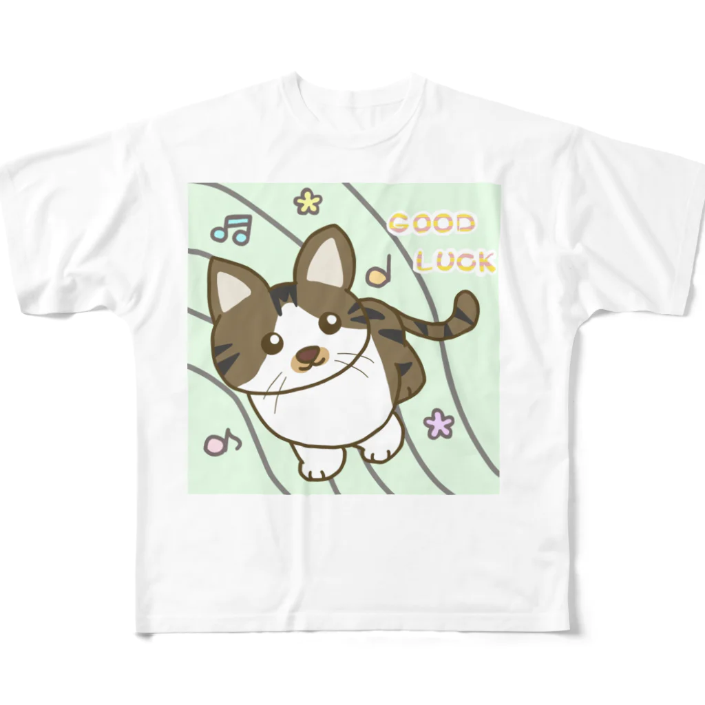 りょうよん劇場のGood Luck ピピちゃん フルグラフィックTシャツ