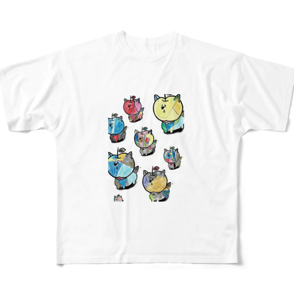 パイナップルという犬のringo All-Over Print T-Shirt