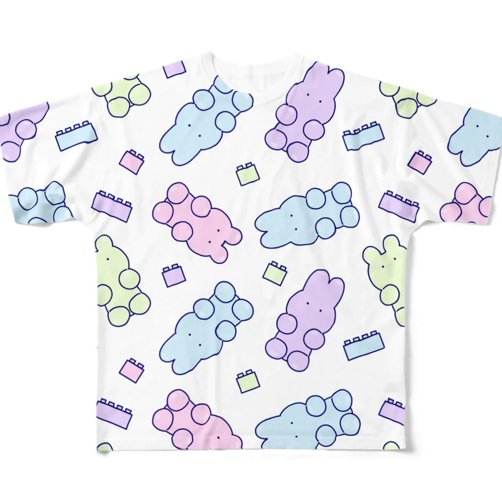 soratoのグミたち/パステル All-Over Print T-Shirt