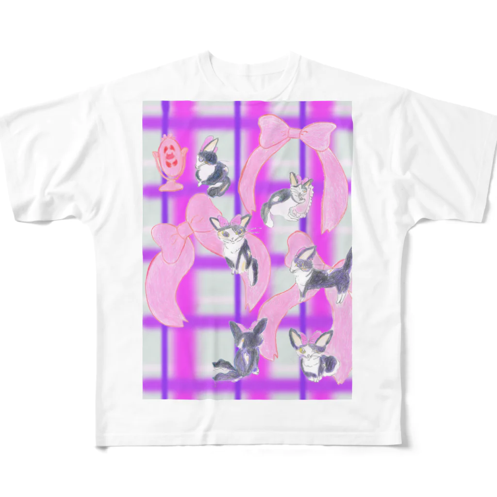 mydaringistabbycat  ダーリンはとらねこ　のおしゃまねこ　みのり All-Over Print T-Shirt