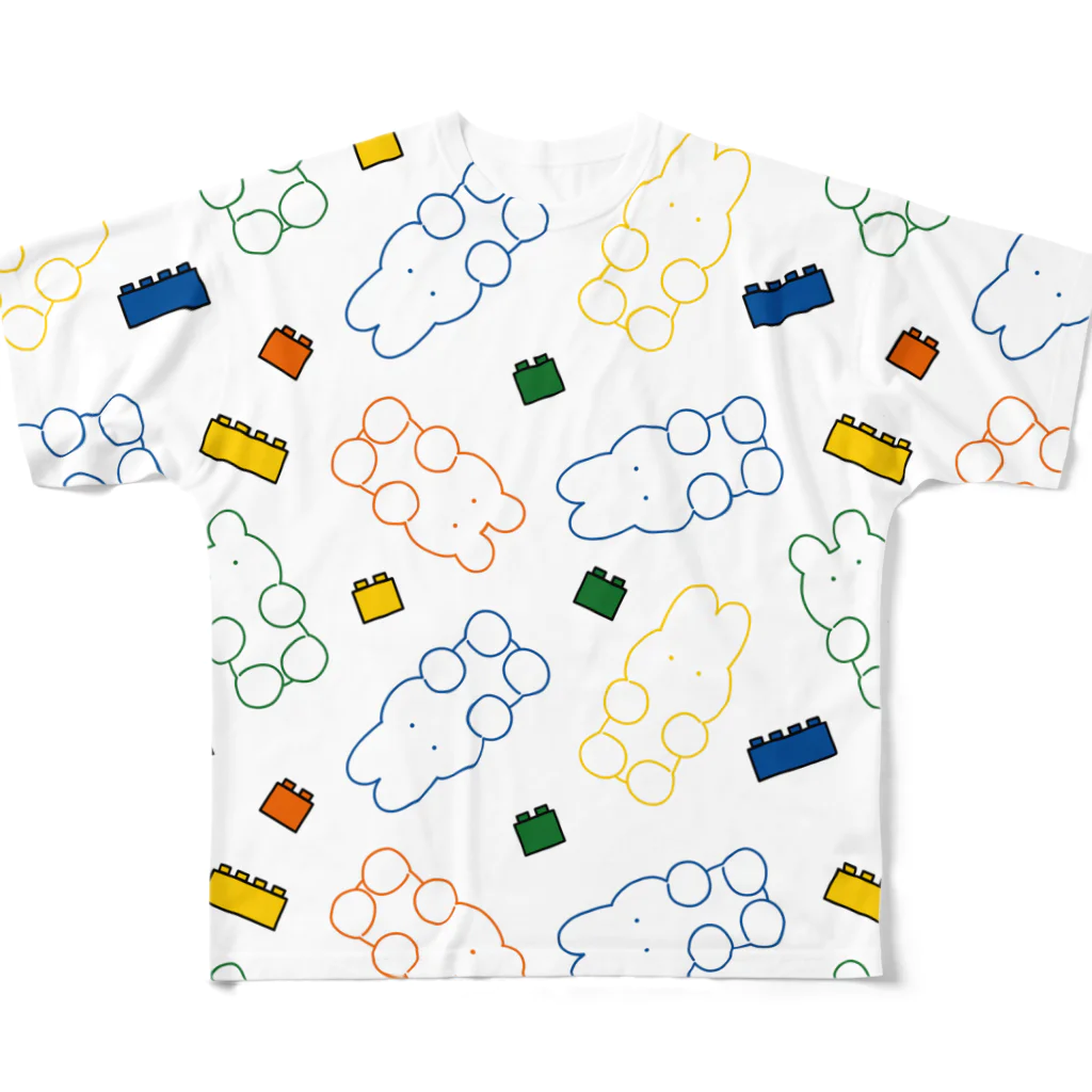 soratoのグミたち/カラフル2 フルグラフィックTシャツ